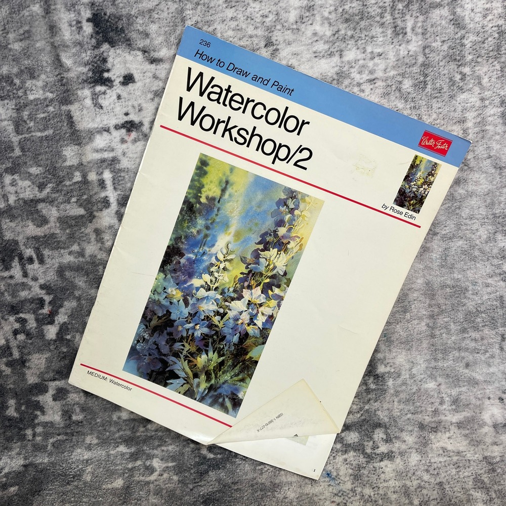 Watercolor Workshop/2 Rose Edin Walter‎ Foster Art Instruction Book Softcover